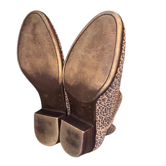 LUCKY BRAND Baley cheetah animal print ankle boots women’s size 8.5 8 1/2 - Picture 15 of 16